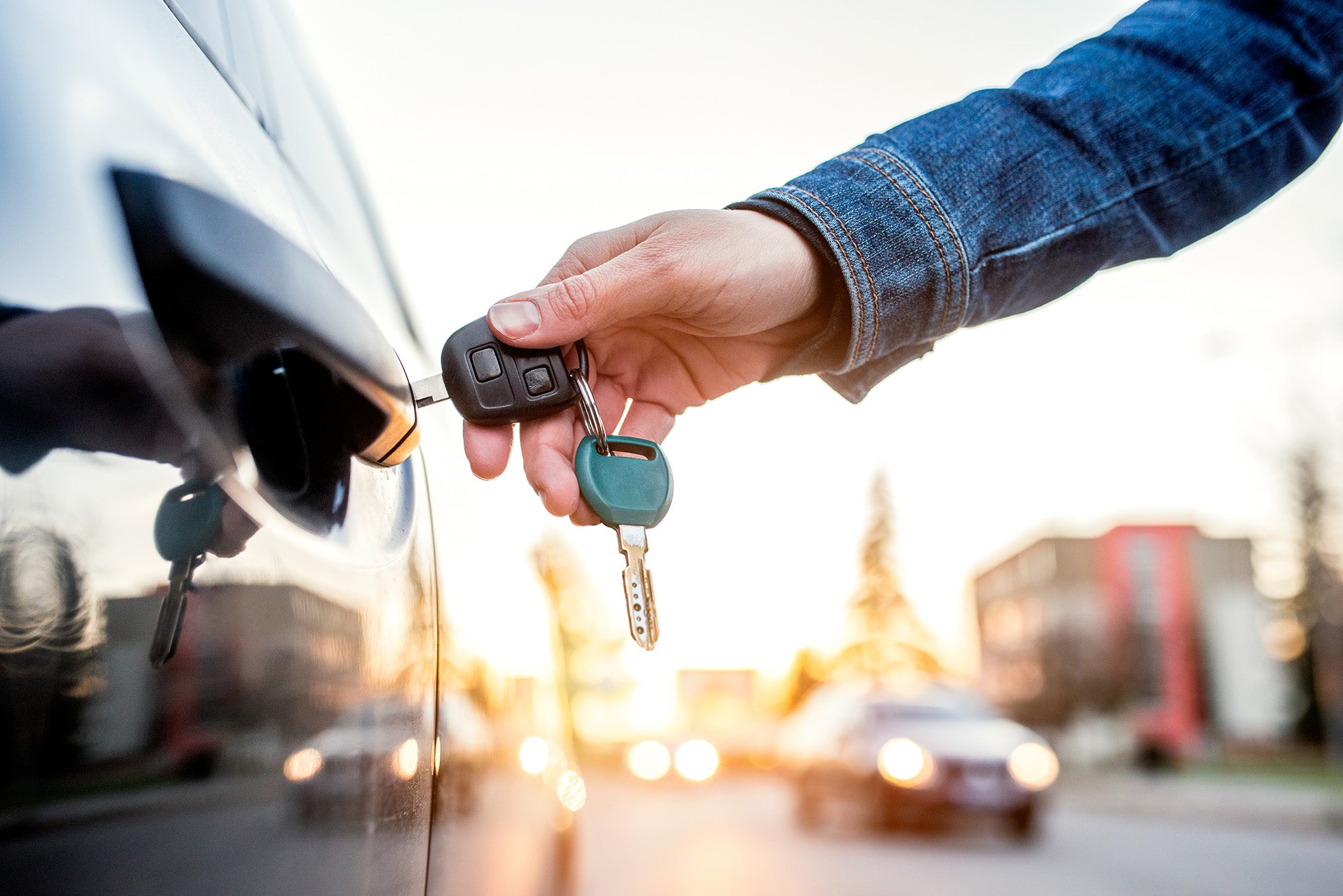 unlocking a car